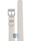 Burberry BU4310 Watch Band BU - 4310 White Leather 16 mm - Watch Plaza