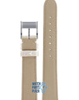 Burberry BU4310 Watch Band BU - 4310 White Leather 16 mm - Watch Plaza