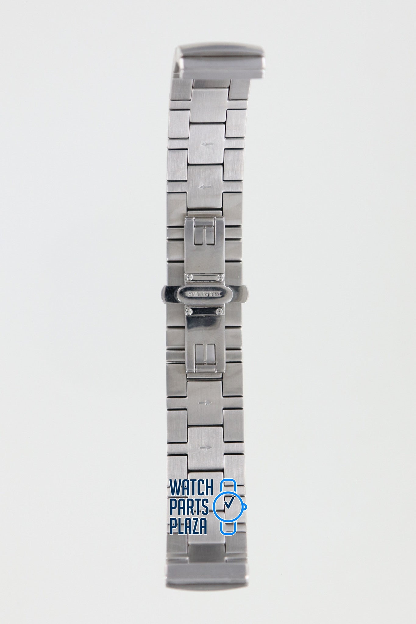 Burberry BU4500 Watch Band BU - 4500 Grey Stainless Steel 17 mm - Watch Plaza