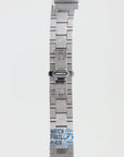 Burberry BU4500 Watch Band BU - 4500 Grey Stainless Steel 17 mm - Watch Plaza