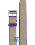 Burberry BU4502 Watch Band BU - 4502 Purple Leather 17 mm - Watch Plaza