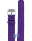 Burberry BU4502 Watch Band BU - 4502 Purple Leather 17 mm - Watch Plaza