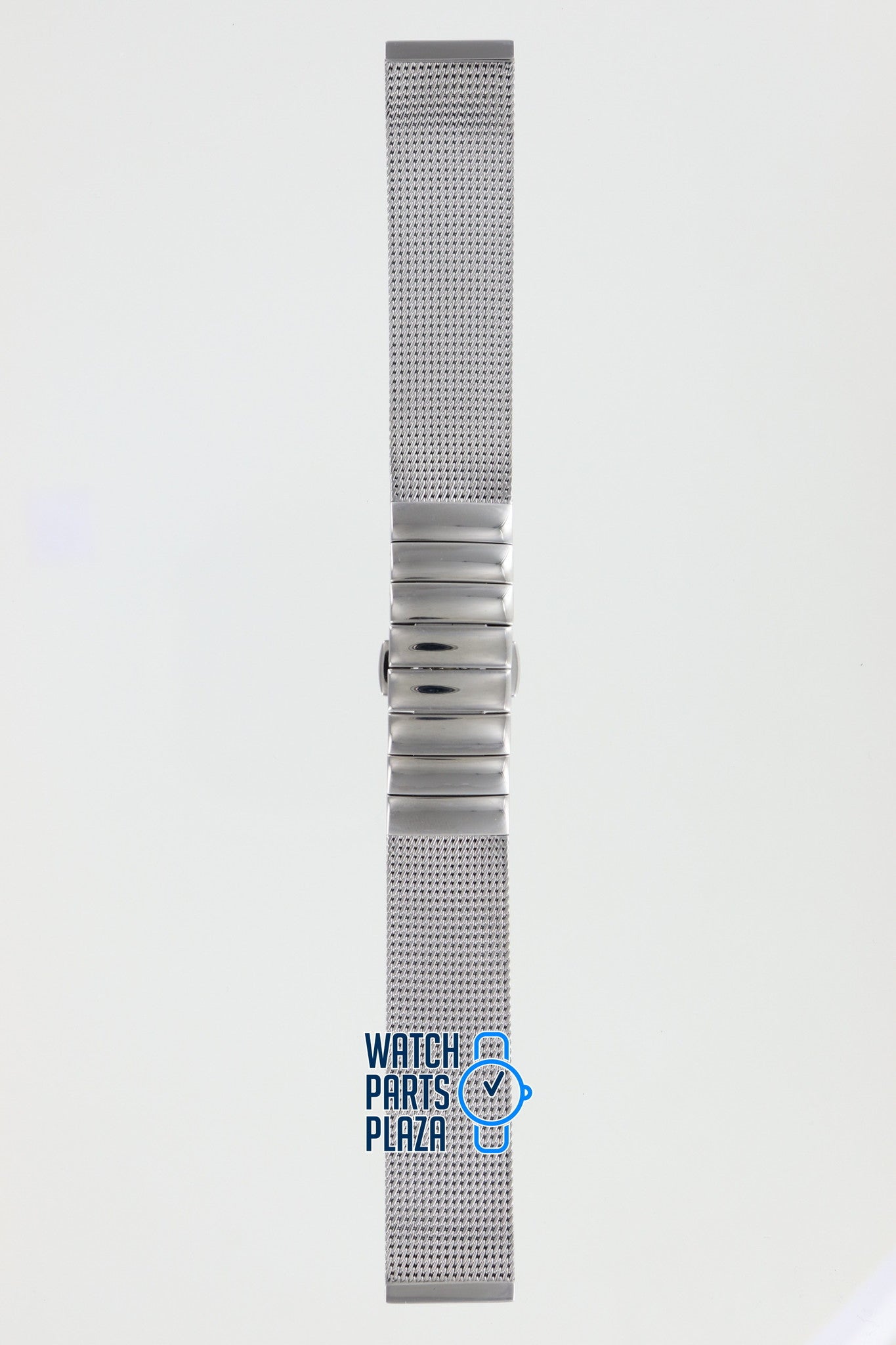 Burberry BU4503 Watch Band BU - 4503 Grey Stainless Steel 17 mm - Watch Plaza