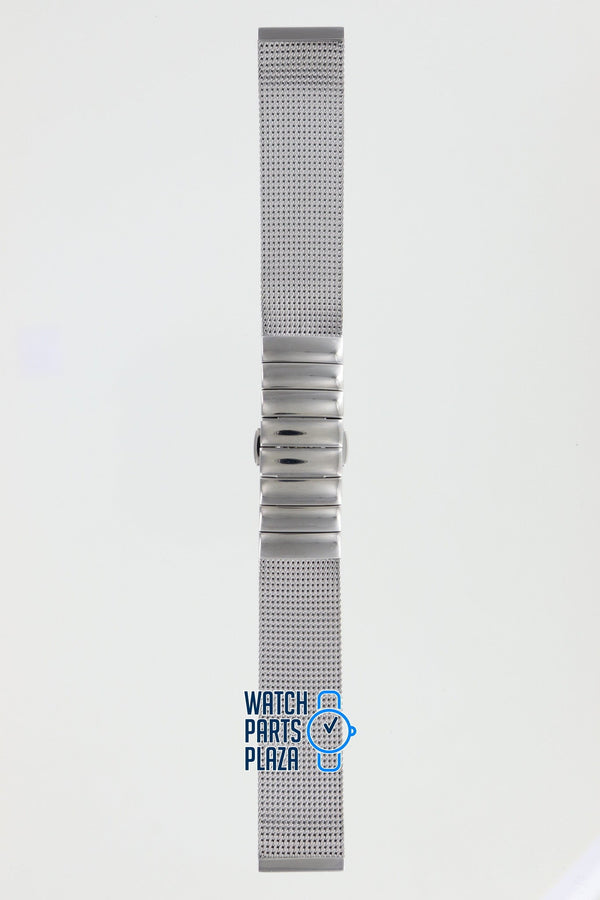 Burberry BU4503 Watch Band BU - 4503 Grey Stainless Steel 17 mm - Watch Plaza