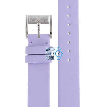 Burberry BU4511 Watch Band BU - 4511 - LILA Purple Leather 17 mm - Watch Plaza