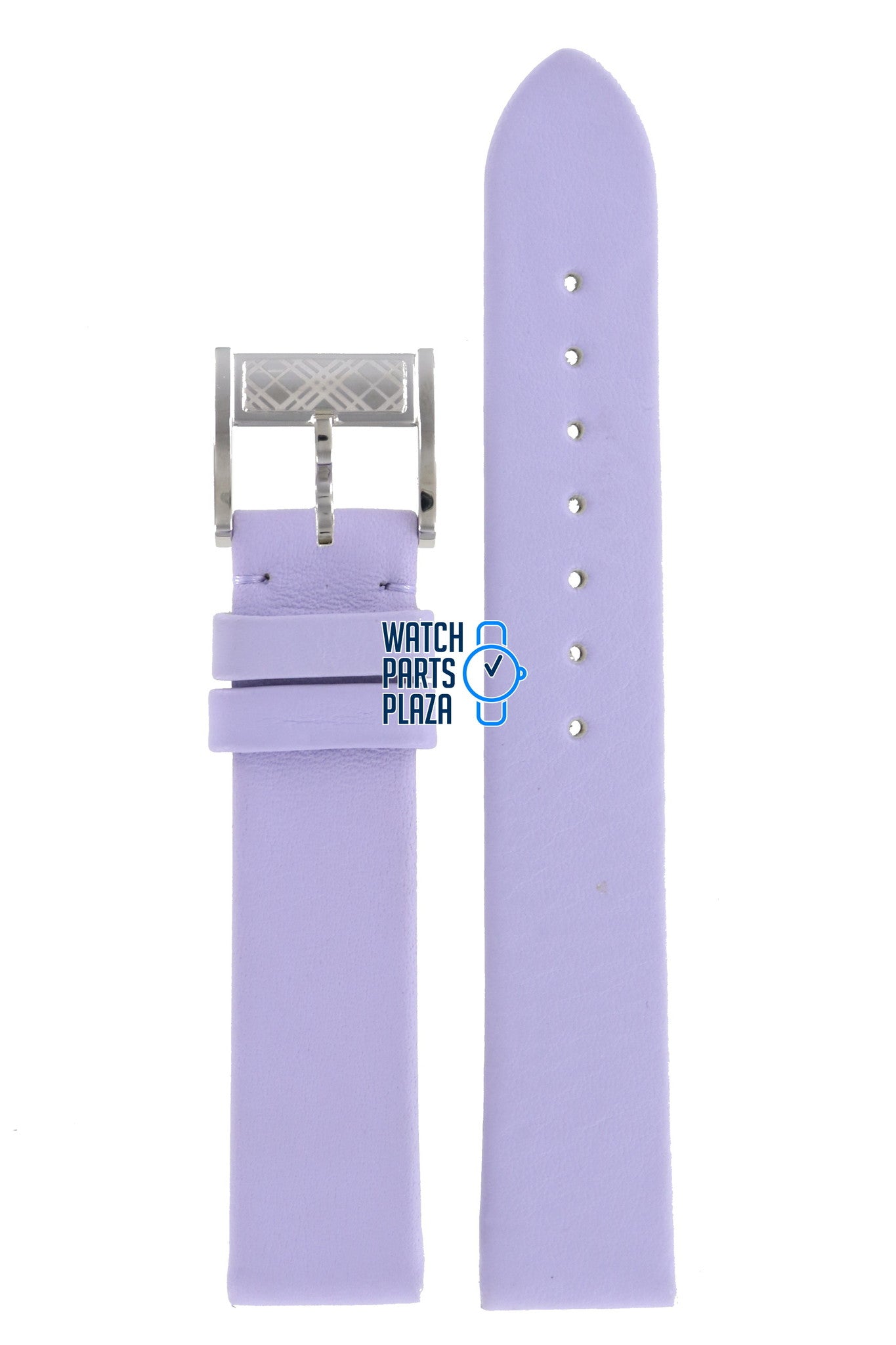 Burberry BU4511 Watch Band BU - 4511 - LILA Purple Leather 17 mm - Watch Plaza