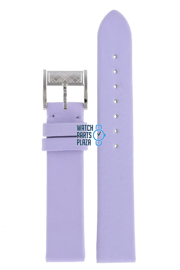 Burberry BU4511 Watch Band BU - 4511 - LILA Purple Leather 17 mm - Watch Plaza