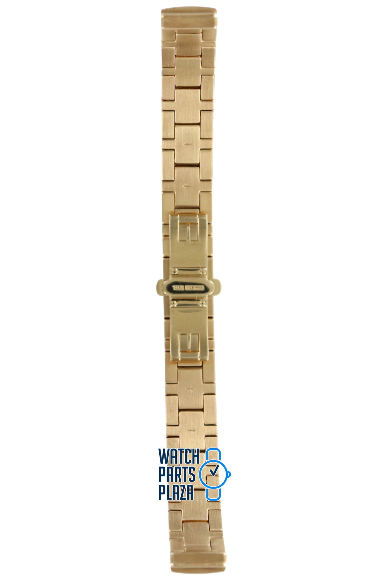 Burberry BU4556 Watch Band BU - 4556 Gold Plated Stainless Steel 12 mm - Watch Plaza