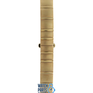 Burberry BU4556 Watch Band BU - 4556 Gold Plated Stainless Steel 12 mm - Watch Plaza