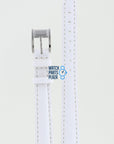 Burberry BU4557 Watch Band BU - 4557 White Leather 12 mm - Watch Plaza