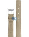 Burberry BU7107 Watch Band BU - 7107 Beige Leather & Textile 16 mm - Watch Plaza