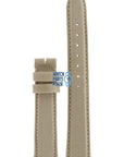 Burberry BU7107 Watch Band BU - 7107 - NO - CLASP Beige Leather & Textile 16 mm - Watch Plaza