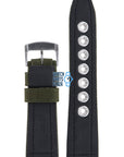 Citizen AP4011 - 01W Military Watch Band 59 - S52535 Green Leather & Textile 23 mm Eco - Drive - Watch Plaza