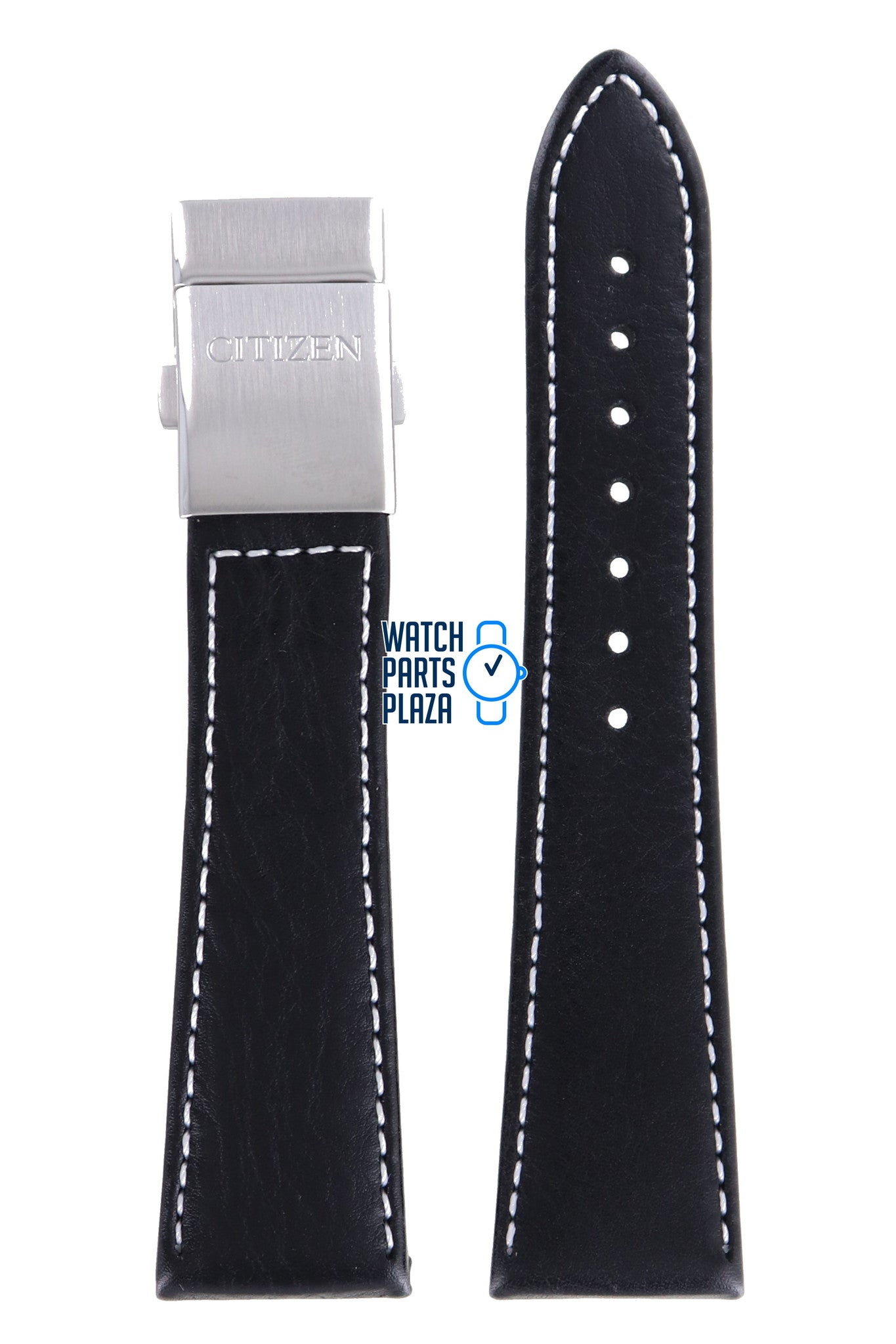 Citizen AS4020 - 44H Sky Watch Band 59 - S52166 Black Leather 23 mm Promaster - Watch Plaza