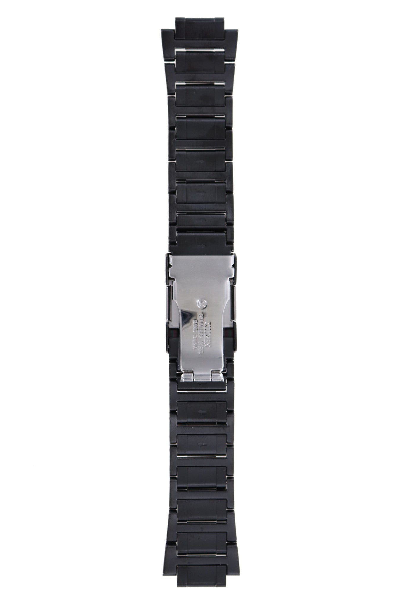 Citizen AT4007 - 54E & AT4108 - 57E Perpetual Calendar Radio Watch Band 59 - S05420 Black Stainless Steel 24 mm Eco - Drive - Watch Plaza