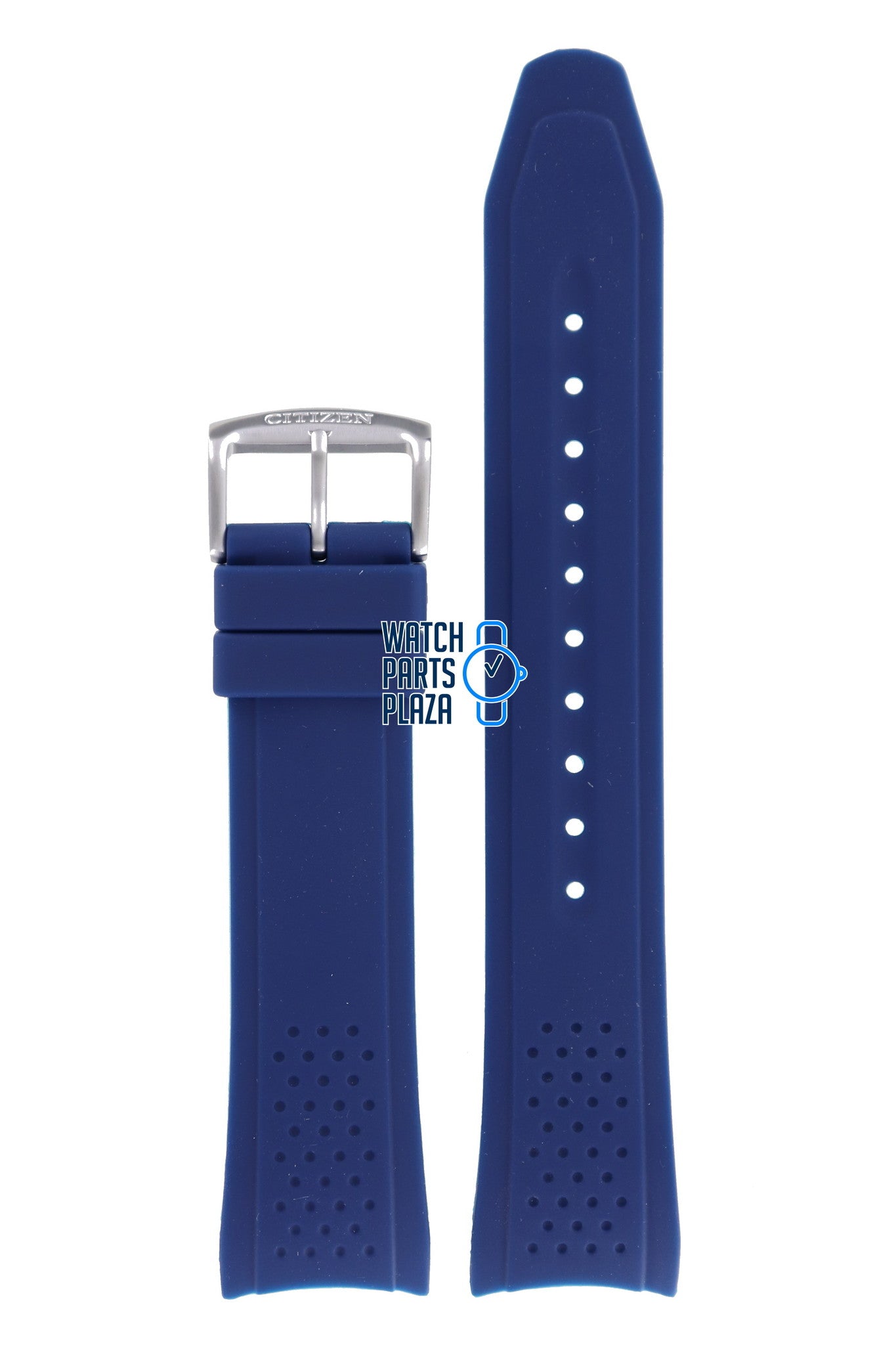 Citizen AW1158 - 05L Watch Band 59 - S53887 Blue Silicone 22 mm Eco - Drive - Watch Plaza