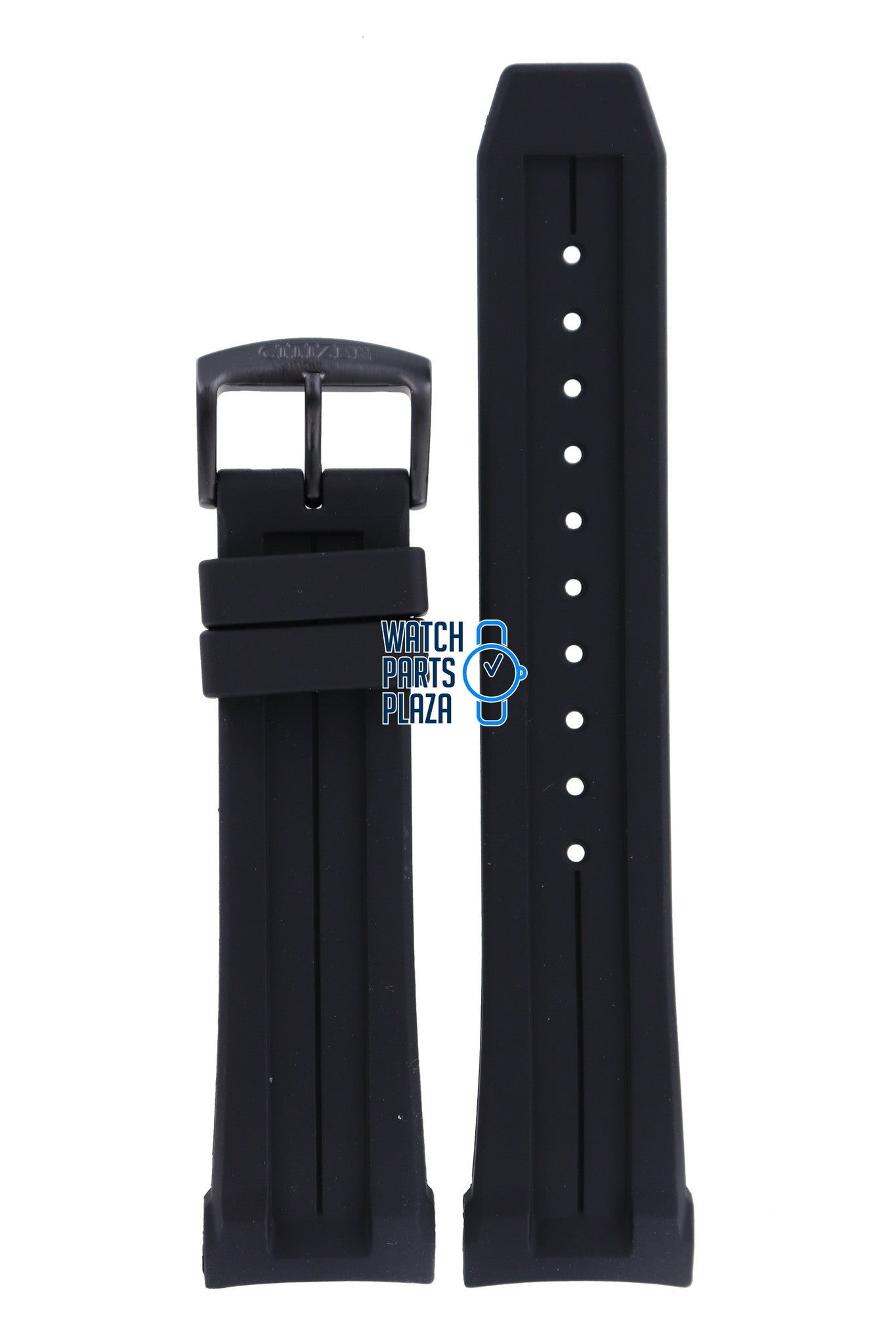 Citizen AW1354 - 07H, AW1354 - 07L & AW1354 - 15H Watch Band 59 - S53137 Black Silicone 24 mm Eco - Drive - Watch Plaza