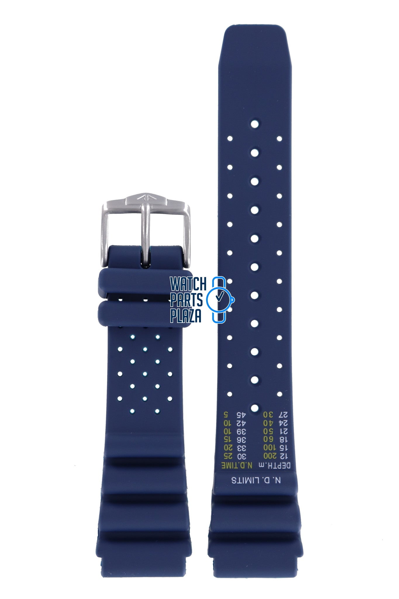 Citizen AY5000, AY5004, NY0040, NY0046 & AN1130 Watch Band 59 - G0069 Blue Silicone 20 mm Promaster - Watch Plaza