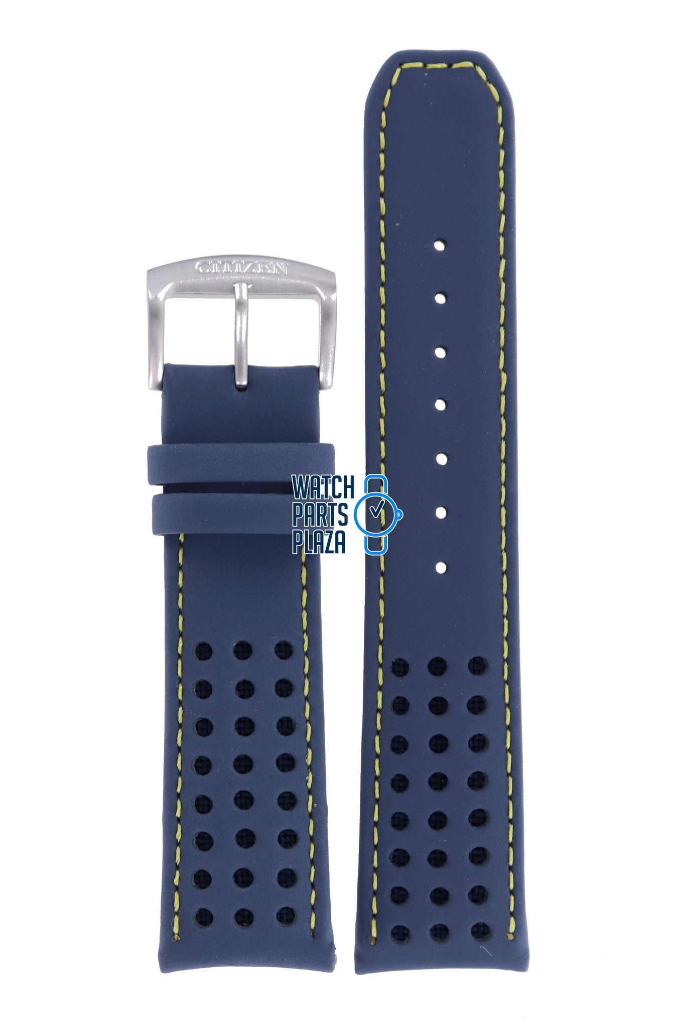 Citizen BJ7007 - 02L Promaster Nighthawk Watch Band 59 - R50335 Blue Leather 22 mm Eco - Drive - Watch Plaza