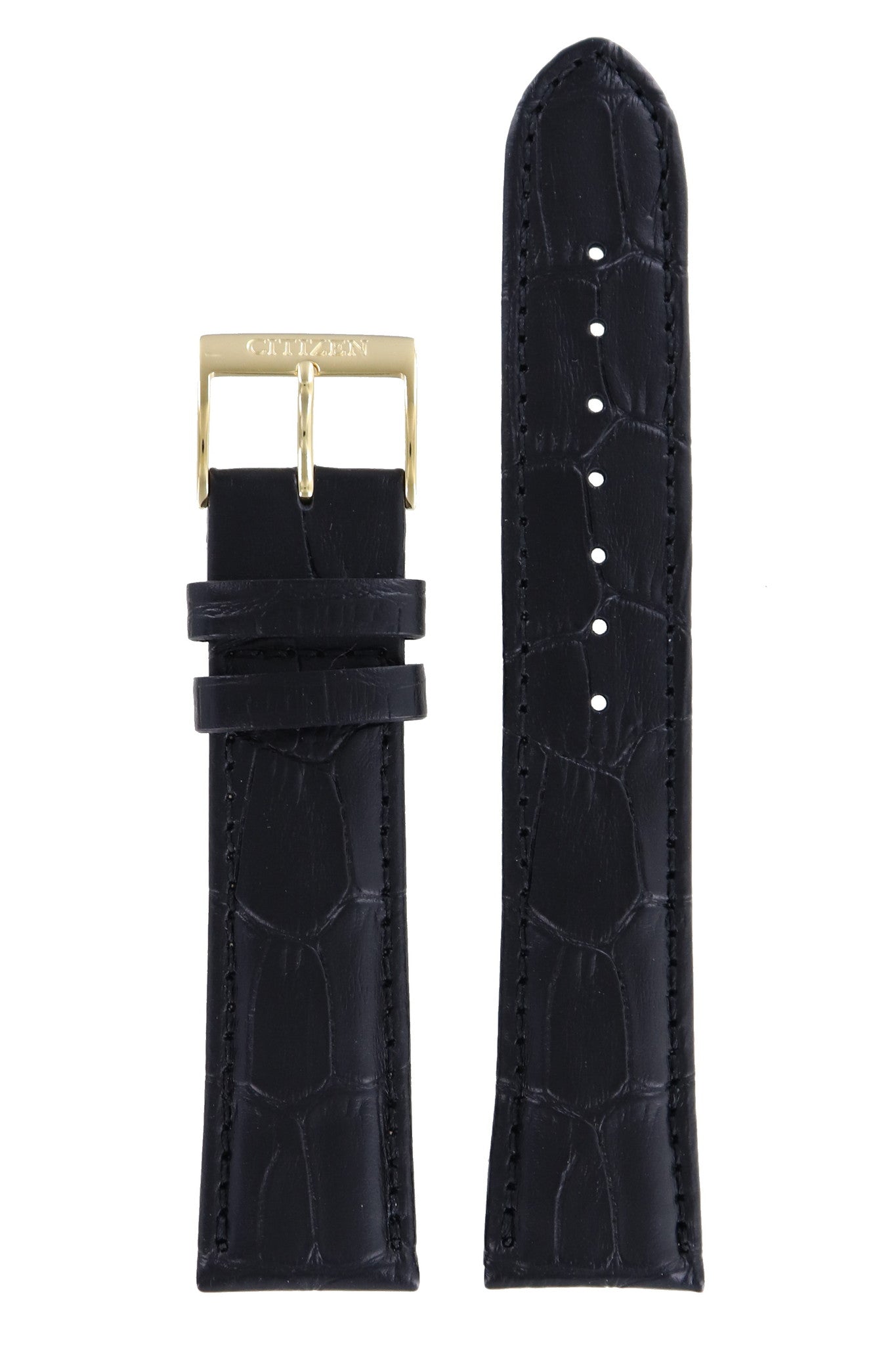 Citizen BM6772 - 05A - S067995 Watch Band 59 - S52093 Black Leather 20 mm Eco - Drive - Watch Plaza