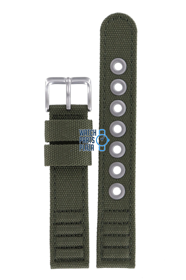 Citizen BM8180 - 03E & BM8180 - 20E Watch Band 59 - S52136 Green Leather & Textile 18 mm Eco - Drive - Watch Plaza
