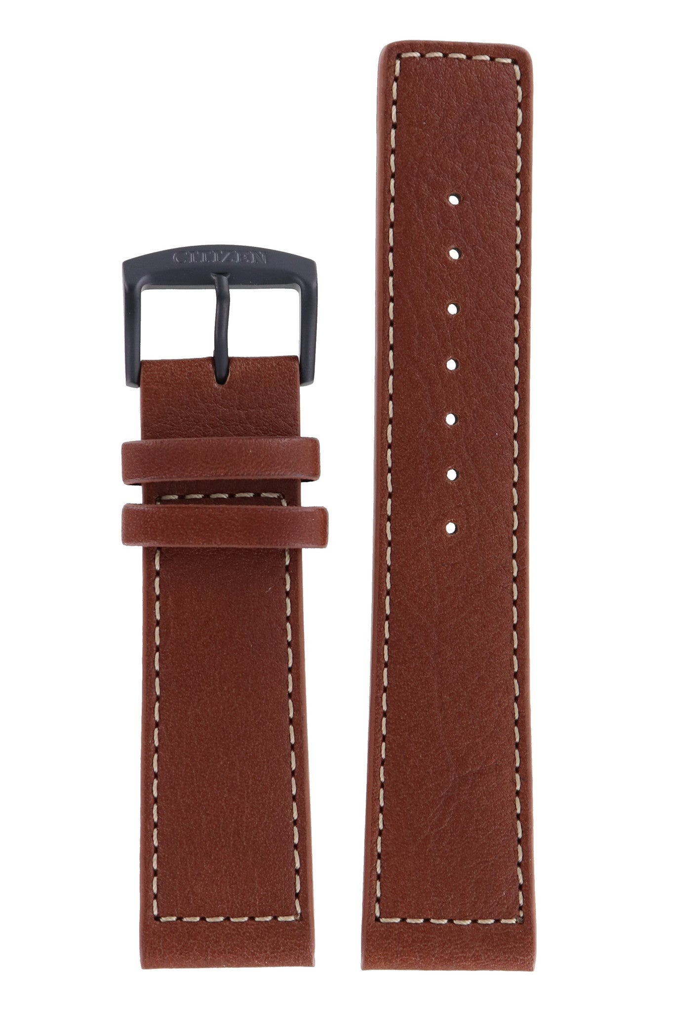 Citizen BM8475 - 26E, BM8476 - 07E & BM8476 - 07EE Watch Band 59 - S52423 Brown Leather 22 mm Eco - Drive - Watch Plaza