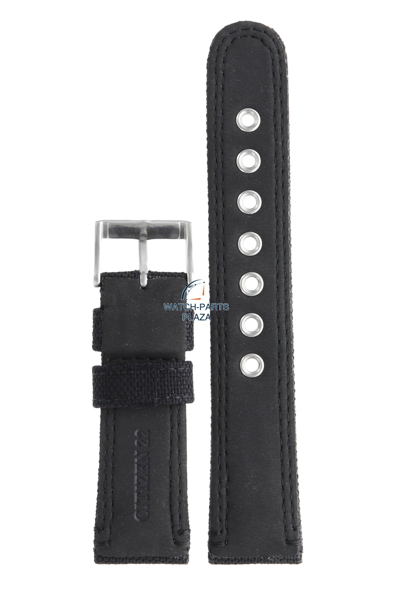 Citizen BM8475 & BM8476 - S064783 Watch Band 59 - S52648 Black Textile 22 mm Eco - Drive - Watch Plaza