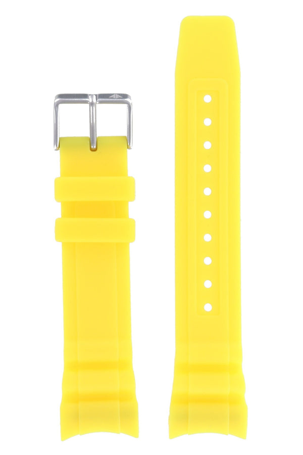 Citizen BN0100 - 26E Diver S086311 Watch Band 59 - S52732 Yellow Silicone 23 mm Promaster - Watch Plaza