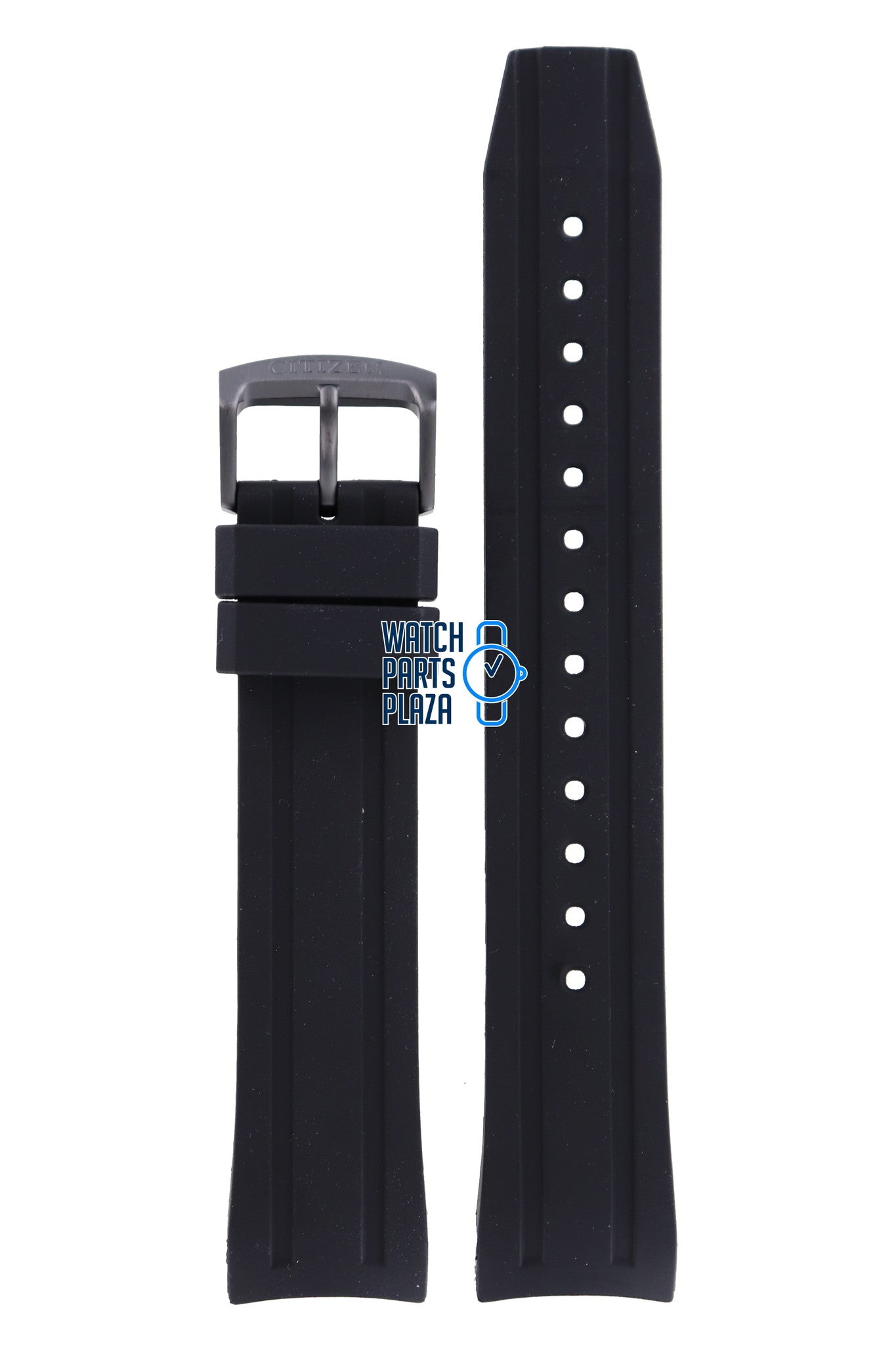 Citizen BN0205 - 10L & NY0075 - 12L Watch Band 59 - R50288 Black Silicone 22 mm Promaster - Watch Plaza