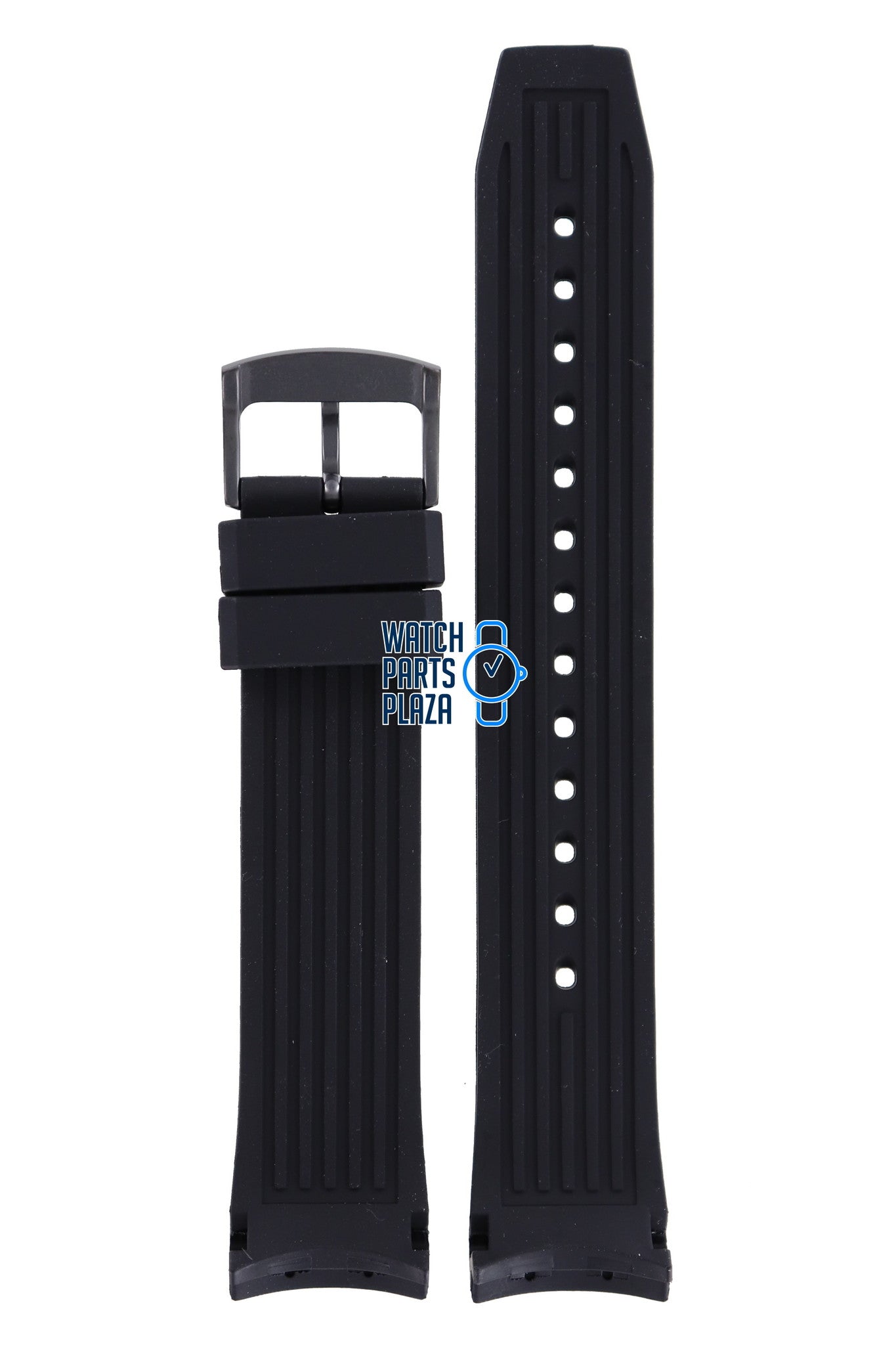 Citizen BN0205 - 10L & NY0075 - 12L Watch Band 59 - R50288 Black Silicone 22 mm Promaster - Watch Plaza