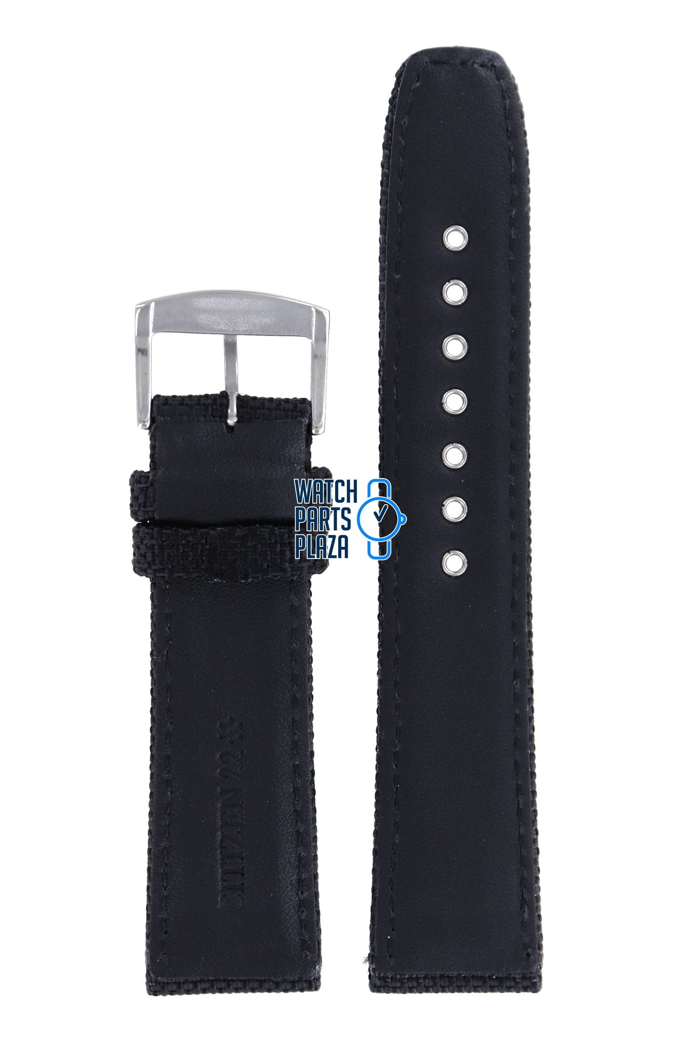 Citizen BU2040 - 05E & BU2040 - 05E - 1 Sports Watch Band 59 - S53190 Black Leather & Textile 22 mm Eco - Drive - Watch Plaza