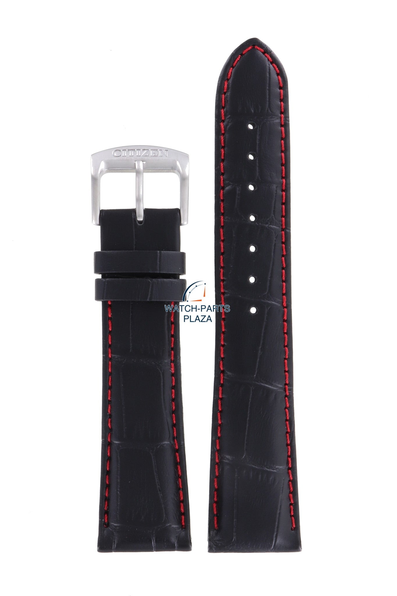 Citizen CA0080 - 03E - S069149 Watch Band 59 - S52135 Black Leather 21 mm Red Arrows - Watch Plaza