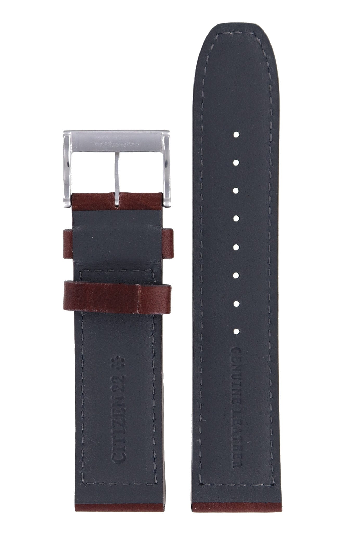 Citizen CA4210-16E & CA4210-24E Avion Watch Band Brown Leather 22 mm