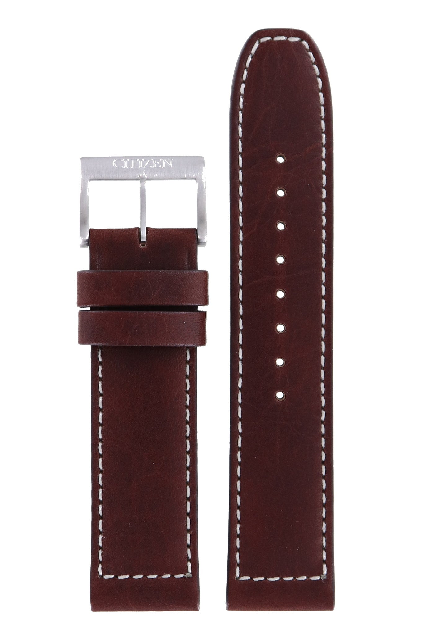 Citizen CA4210 - 16E & CA4210 - 24E Avion Watch Band 59 - S53143 Brown Leather 22 mm Eco - Drive - Watch Plaza