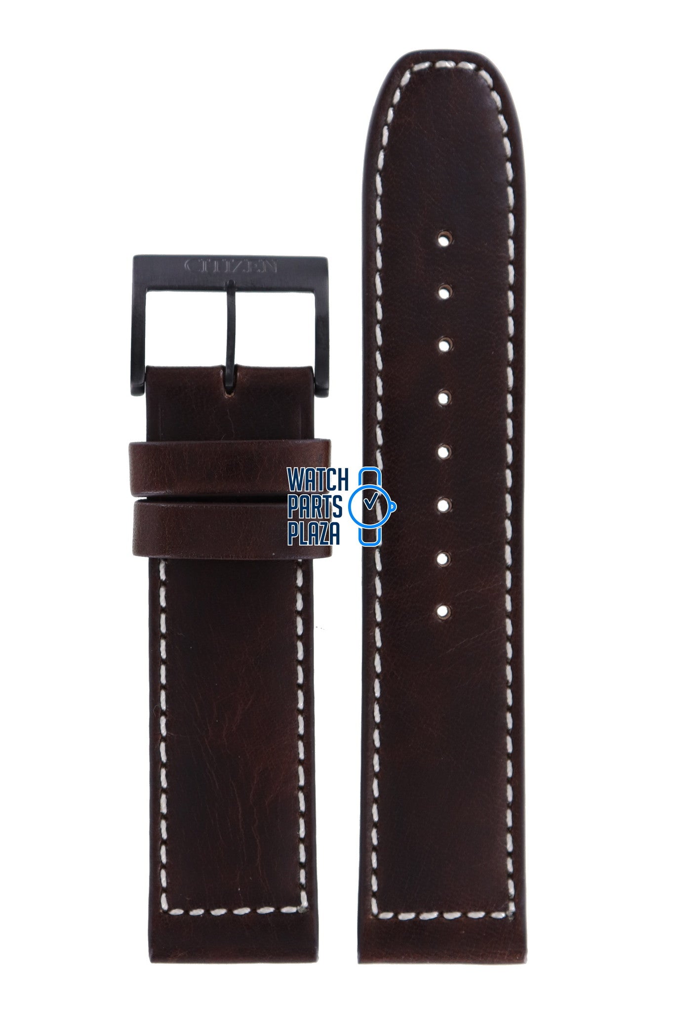 Citizen CA4215 - 04W Watch Band 59 - S53141 Brown Leather 22 mm Eco - Drive - Watch Plaza