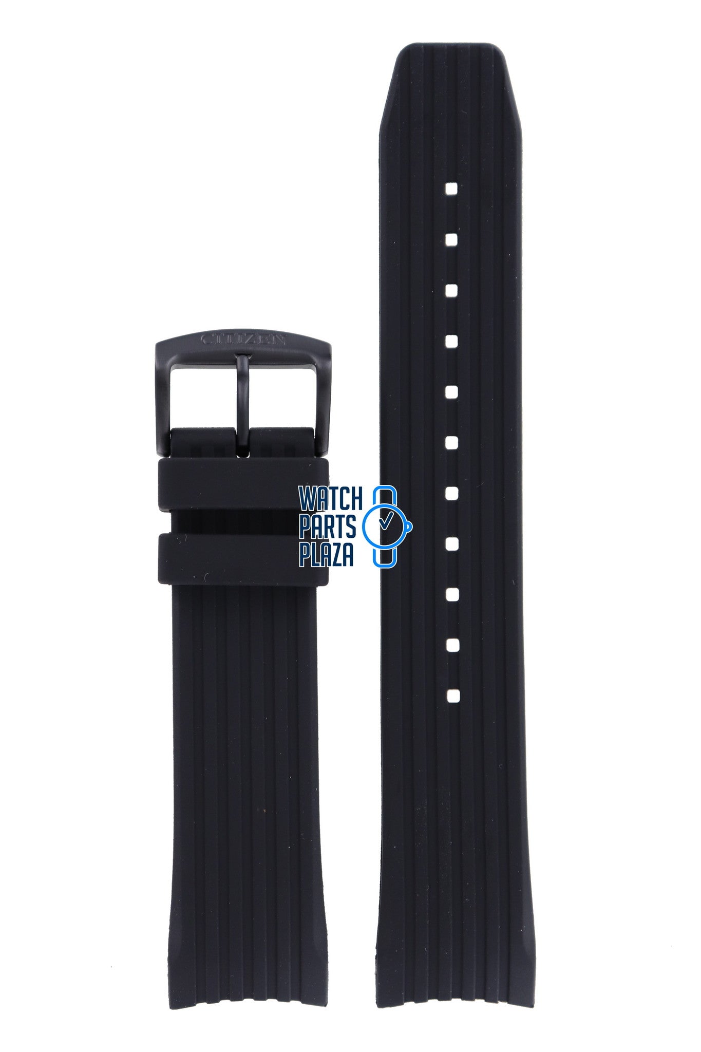 Citizen CA4385, CA4386 & BM7455 Watch Band 59 - S53816 Black Silicone 22 mm Eco - Drive - Watch Plaza