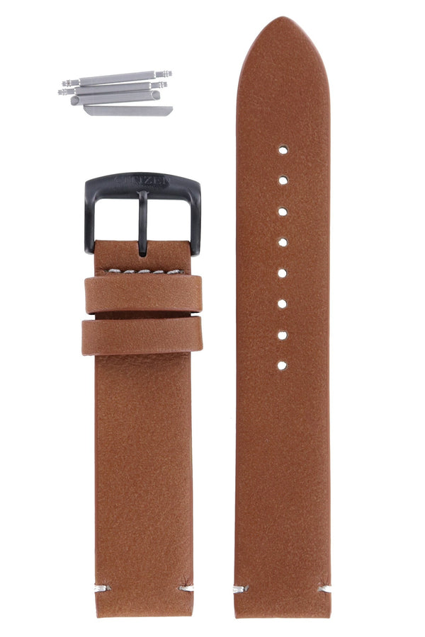 Citizen CA7045 - 14E - S120781 Watch Band 59 - S54255 Brown Leather 20 mm Eco - Drive - Watch Plaza