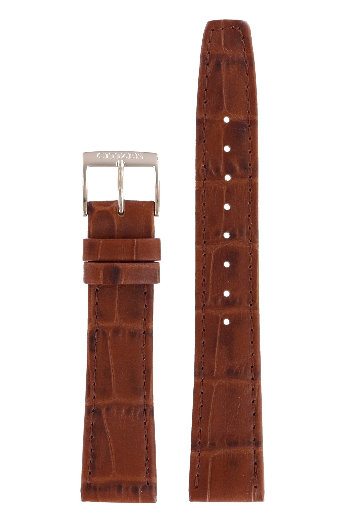 Citizen EP5918 - 06A - S086876 Watch Band 59 - S52771 Brown Leather 18 mm Eco - Drive - Watch Plaza