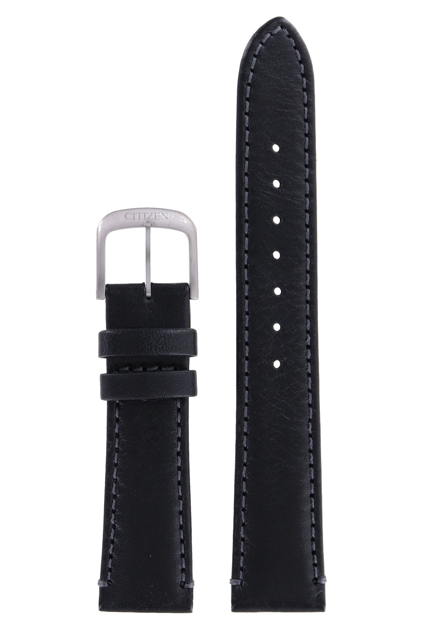 Citizen FE6150 - 18A Super Titanium Watch Band 59 - S54281 Black Leather 18 mm Eco - Drive - Watch Plaza