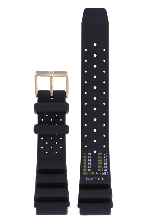 Citizen NY0082 - 17X & NY0083 - 14X Fugu Watch Band 59 - R50384 Black Silicone 20 mm Promaster - Watch Plaza