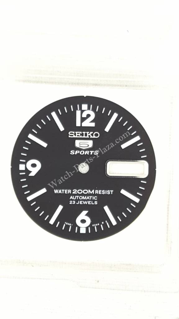 Dial for Seiko SKZ211 5 Sports Atlas Landshark 7S36 01E0, 01H0 Original - Watch Plaza