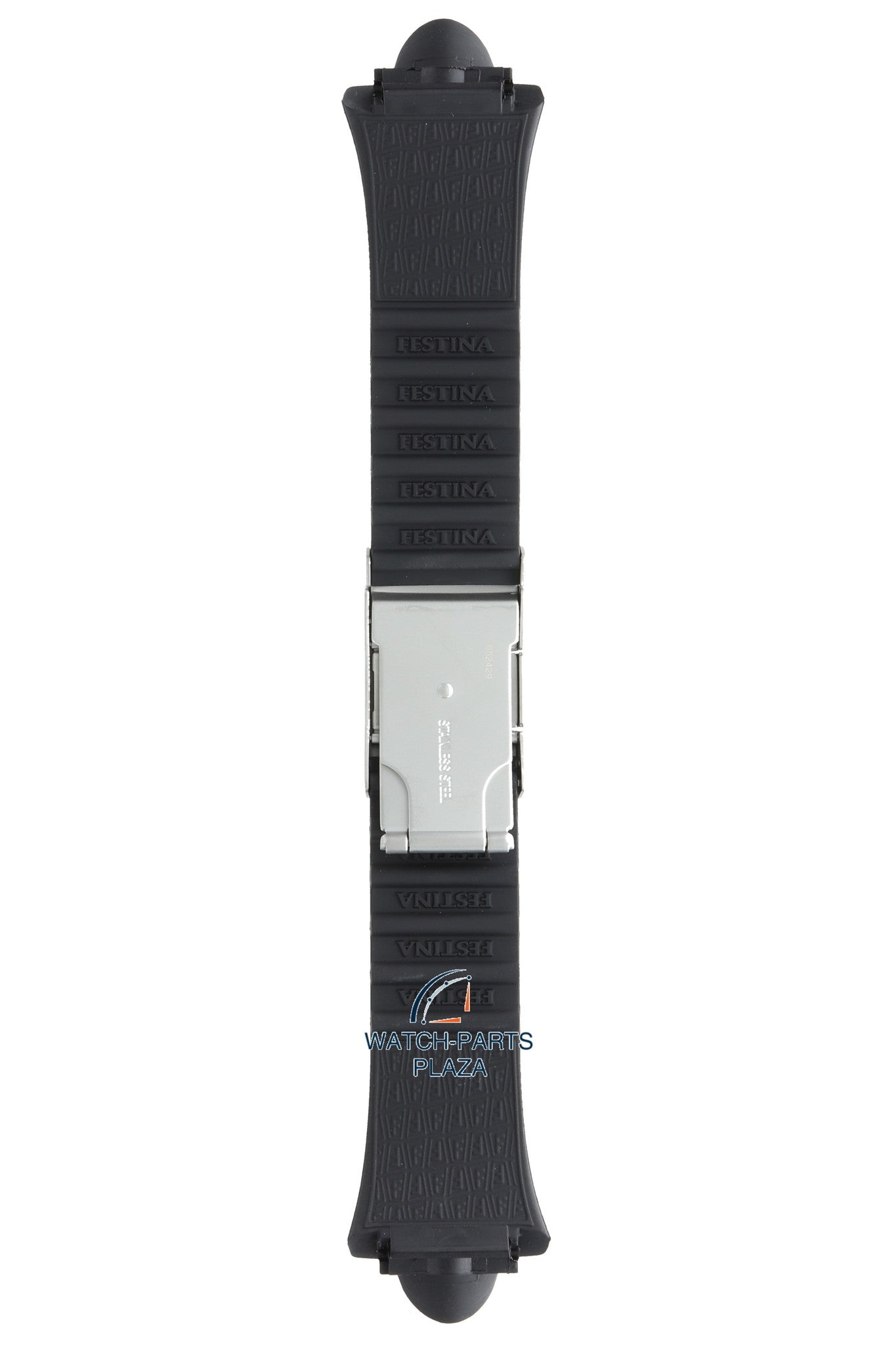 Festina BC03254 Watch band F16044, F16046 black rubber / silicone 20 mm - Sport - Watch Plaza