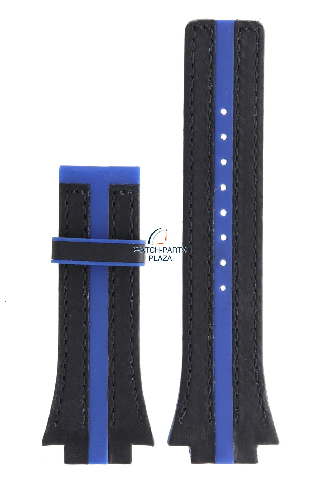 Festina BC04533 Watch band F16184 rubber & leather blue 18 mm - Nine Collection - Watch Plaza