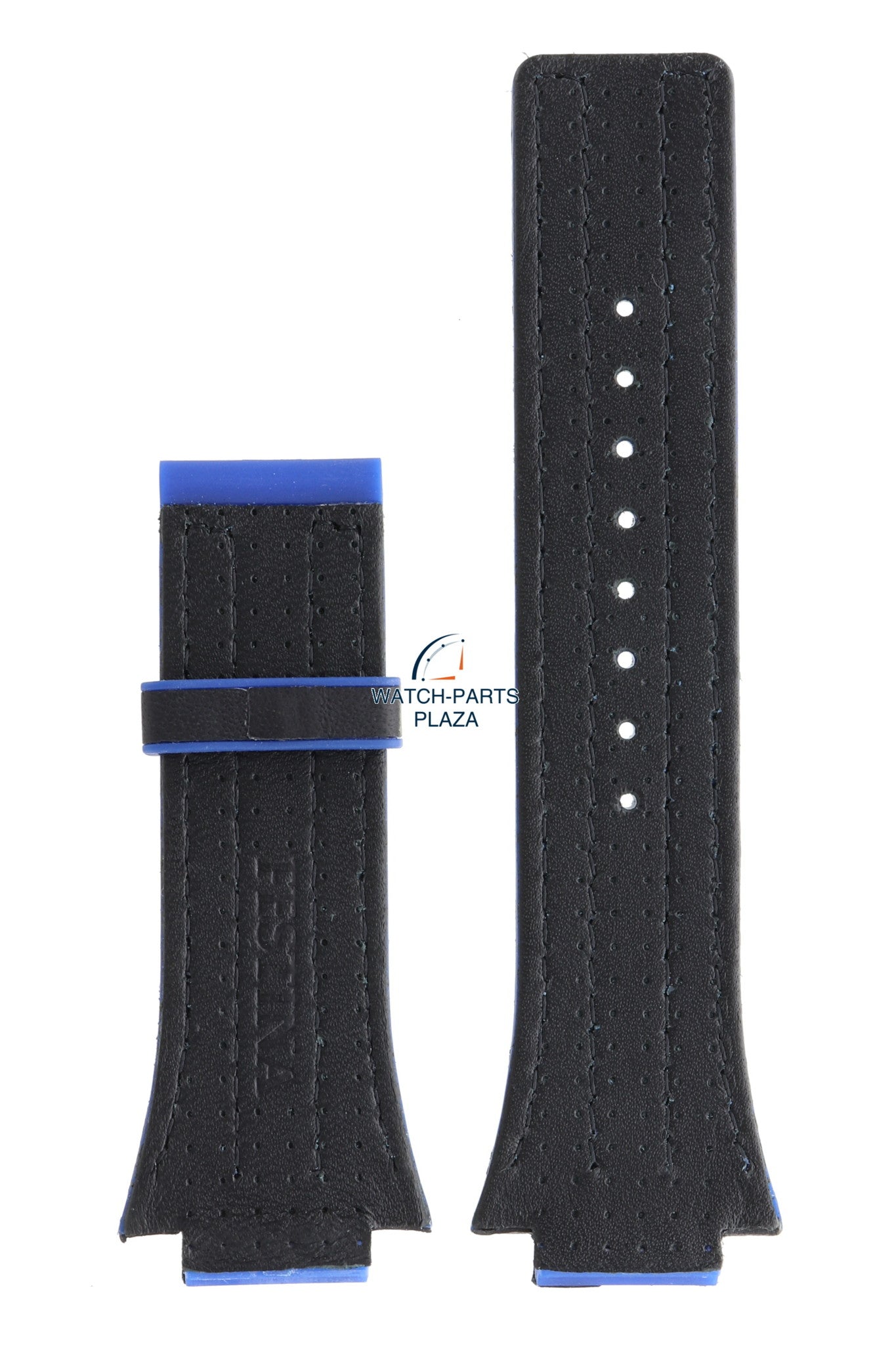 Festina BC04533 Watch band F16184 rubber & leather blue 18 mm - Nine Collection - Watch Plaza