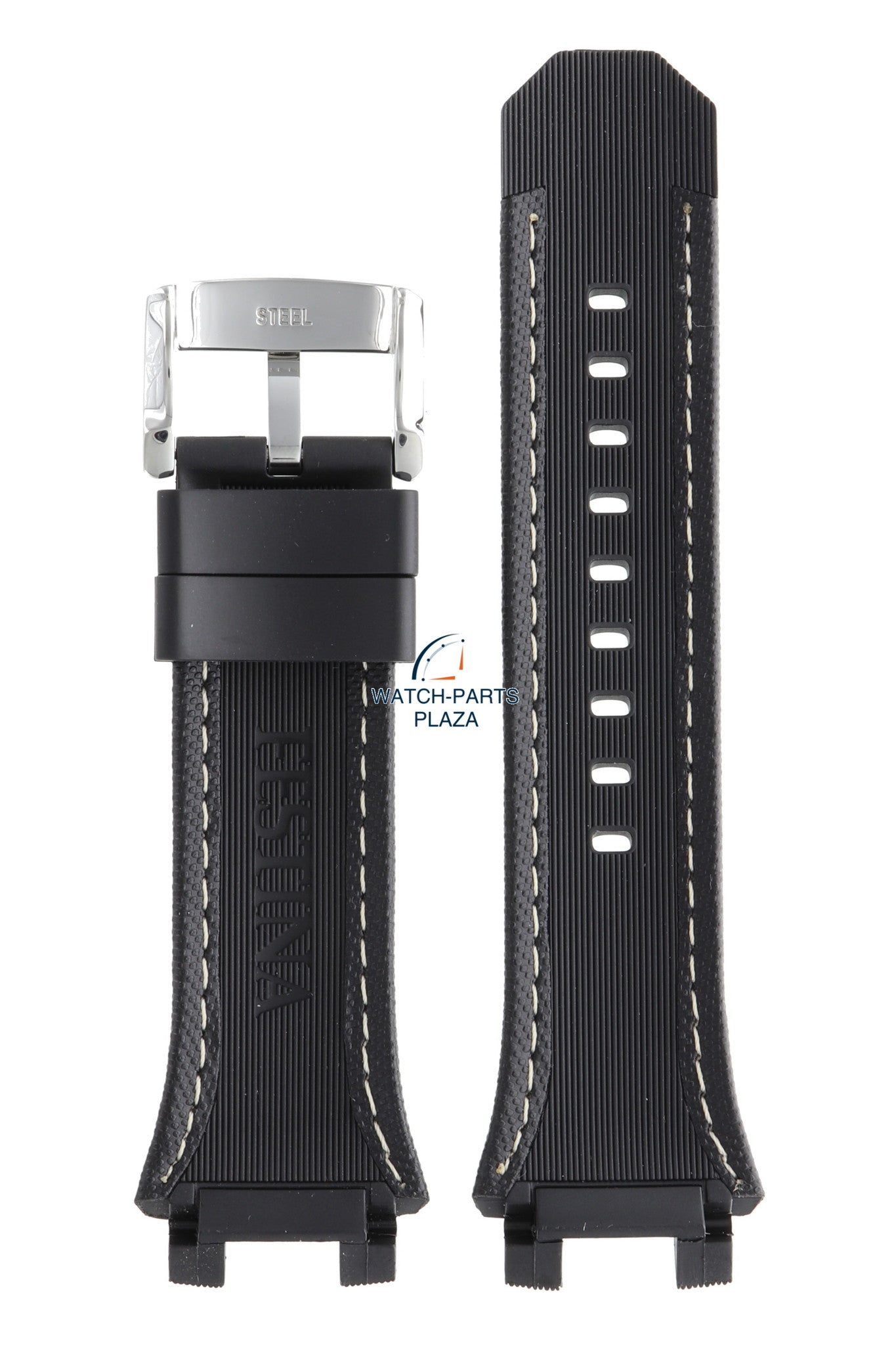 Festina BC06257 Watch band F16350 black rubber / silicone 23 mm - Chrono Bike - Watch Plaza