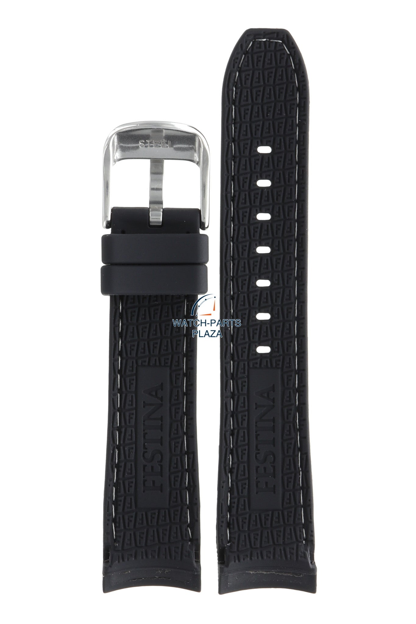 Festina BC06631 Watch band F16394, F16492, F20235, F20236, F20243 black rubber / silicone 20 mm - Ceramic, Dreamtime & Ladies - Watch Plaza