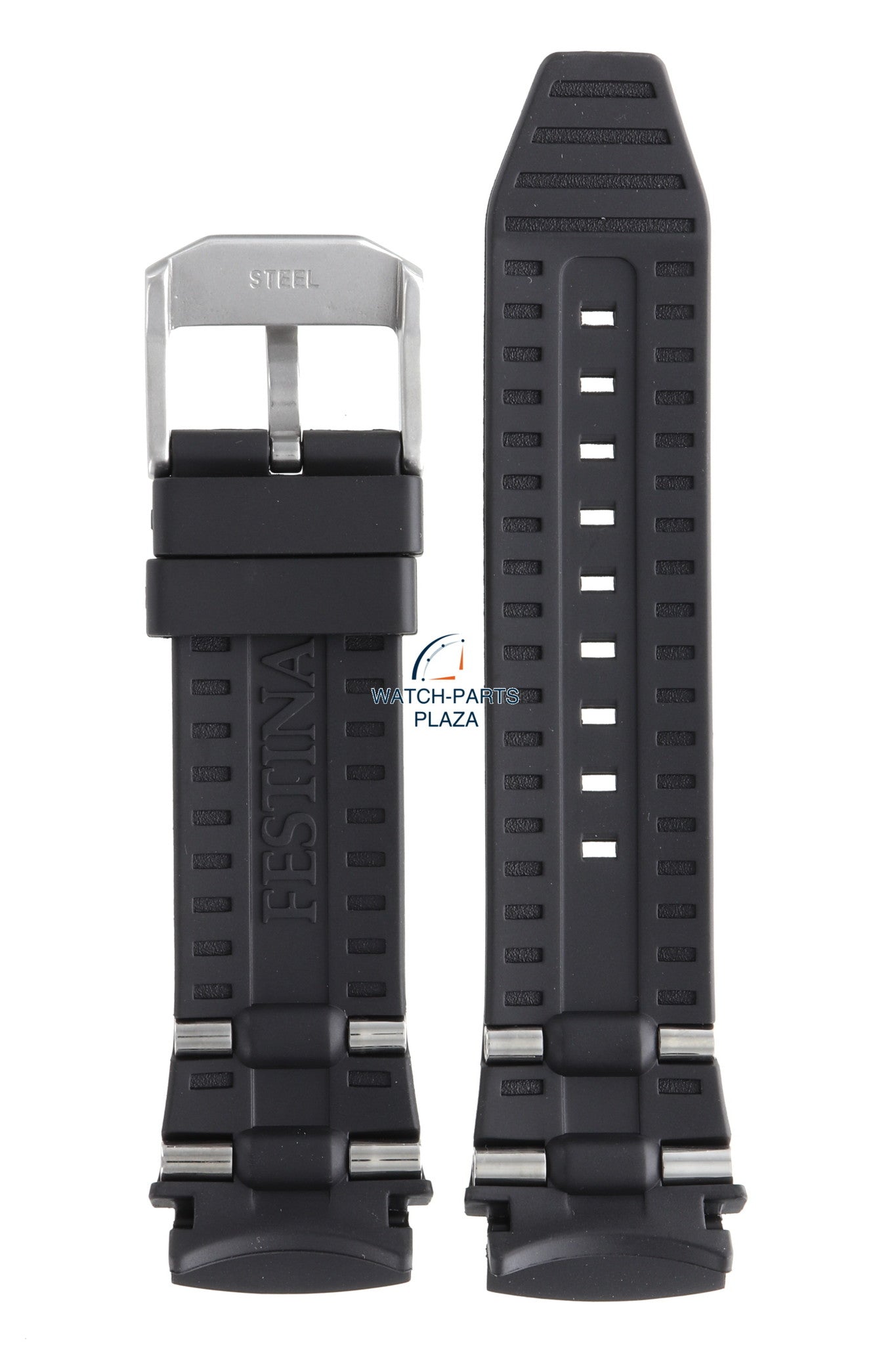 Festina BC06955 Watch band F16528 black rubber / silicone 25 mm - Chrono Bike - Watch Plaza