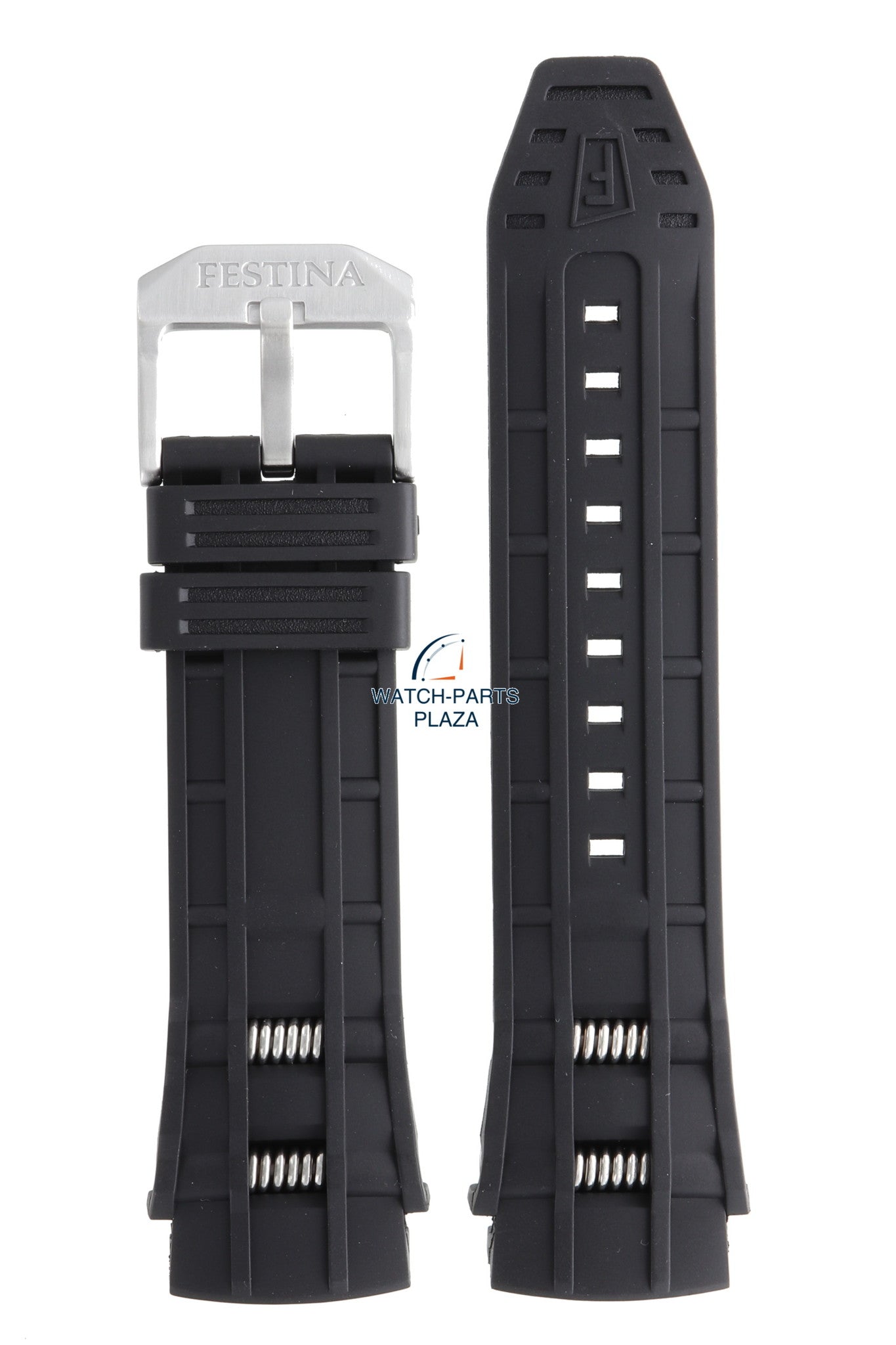 Festina BC06955 Watch band F16528 black rubber / silicone 25 mm - Chro