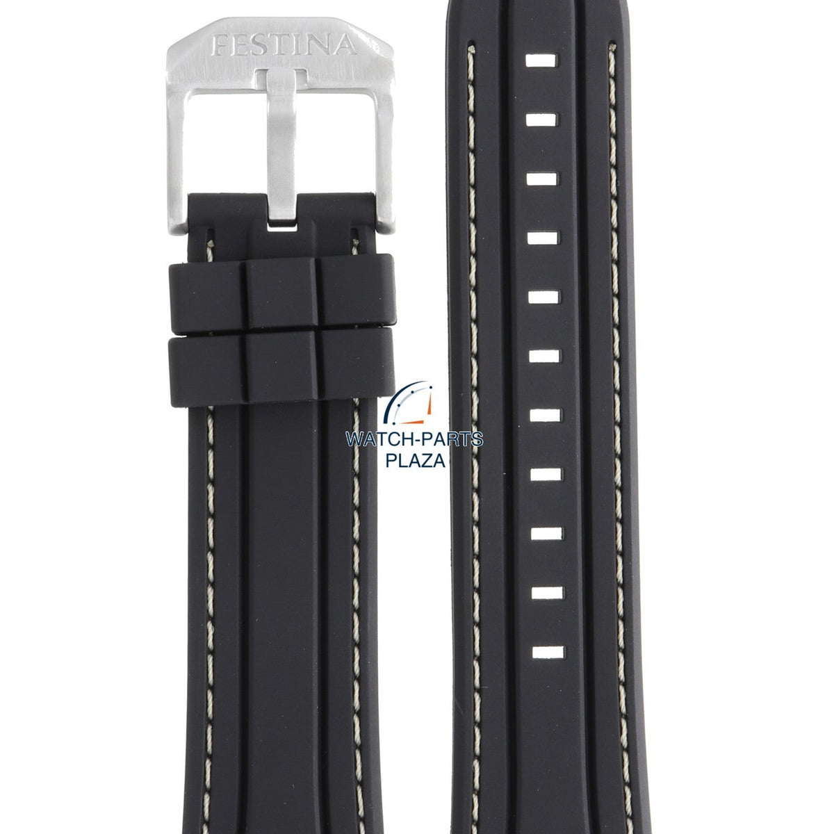 Bracelet De Rechange En Caoutchouc Noir Festina F16670 - Compatible Lotus, Unisexe - Neuf Avec étiquettes