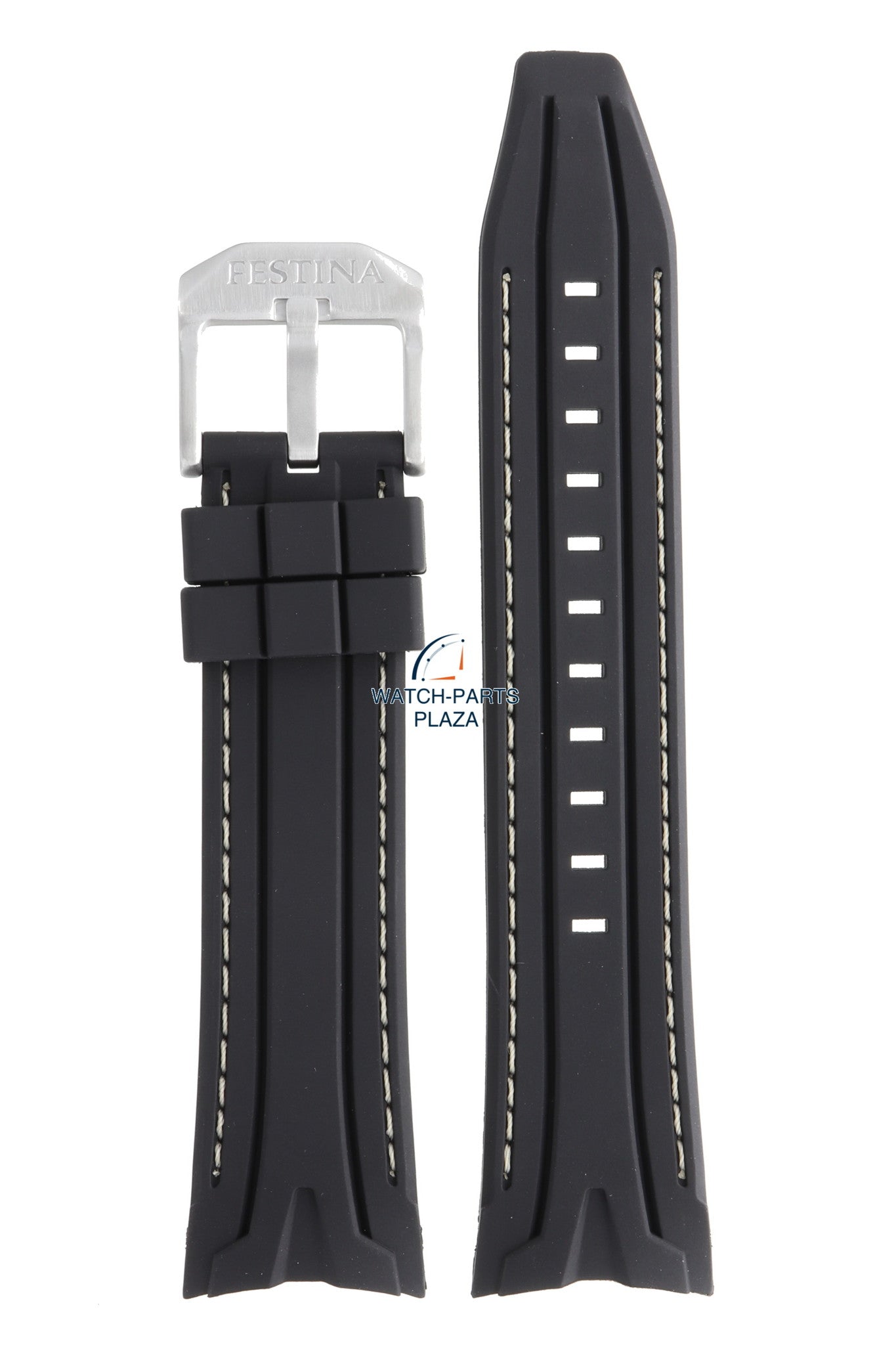 Festina BC07109 Watch band F16505 black rubber / silicone 26 mm - Sport - Watch Plaza